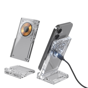 Logotrade kampanjprodukter bild: Magcharge 15W magnetiskt trådlöst laddningsstativ