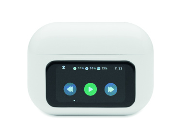 Logotrade profilprodukter bild: TWS hörlurarar återvunnen ABS