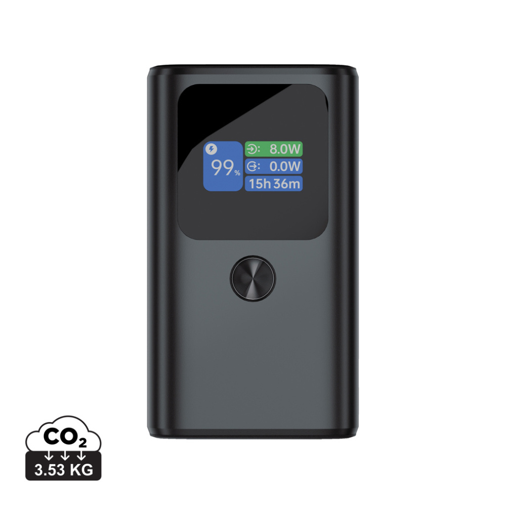 Logotrade reklamprodukter bild: Urban Vitamin Campbell 55 W 10 000 mAh powerbank, fickformat