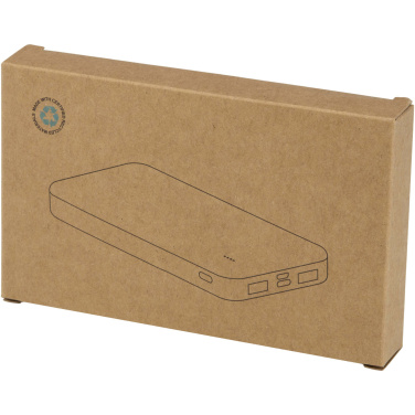 Logotrade presentreklam bild: Intan 10 000 mAh 10 W powerbank av återvunnen plast